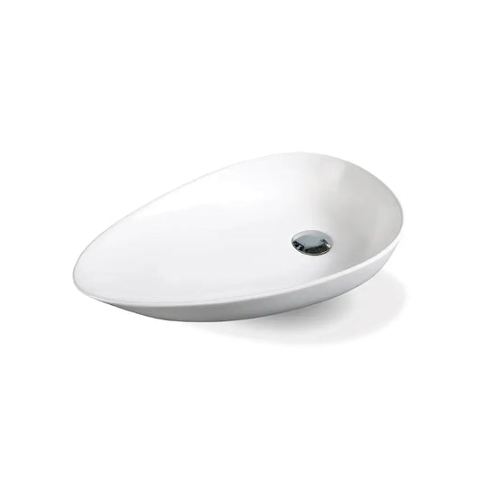 Ovalín de Loza (206A) Mod.Hoja Blanco 58X35X10.5 Fratelli 2021