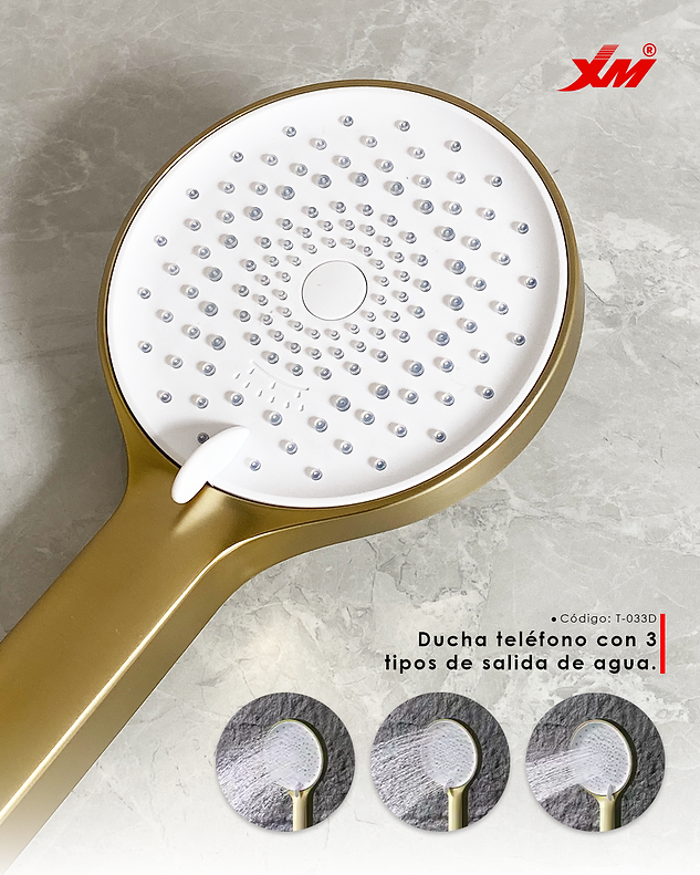 Columna de Ducha Inteligente Dorado T-033D Xm Premium