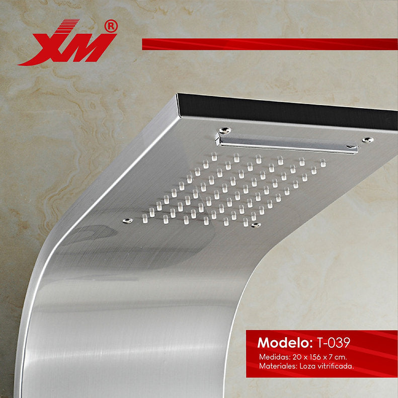 Columna de Ducha Hidromasaje T-039 Satinado Xm Premium