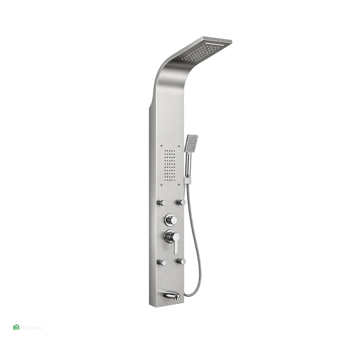 Columna de Ducha Hidromasaje T-034P Plateado Xm Premium