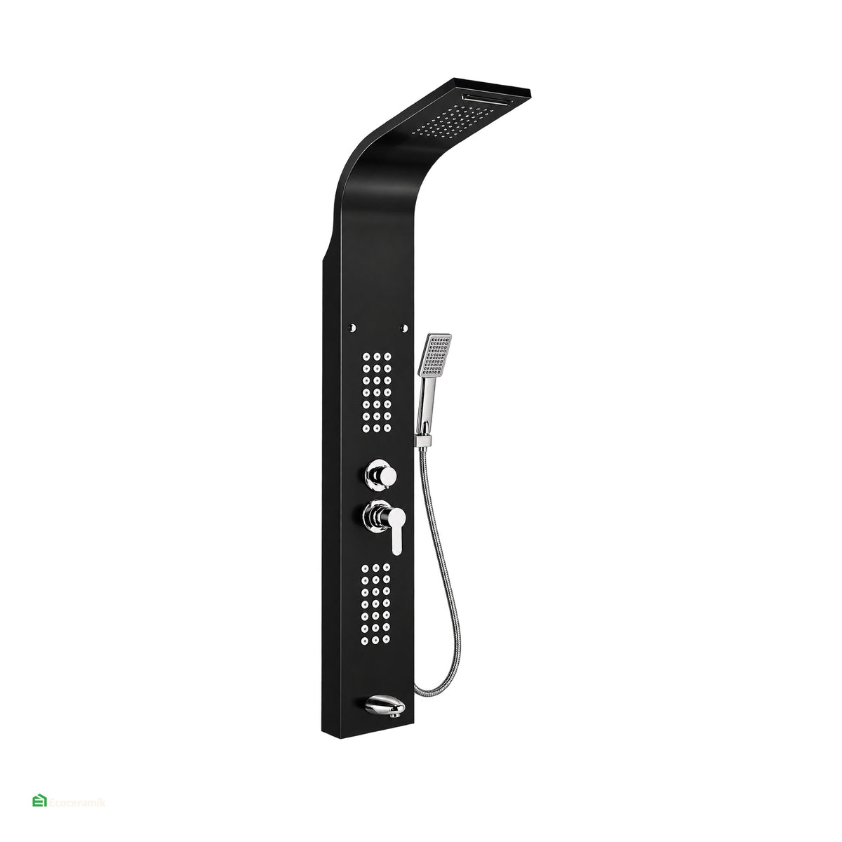 Columna de Ducha Hidromasaje T-039N Negro Xm Premium
