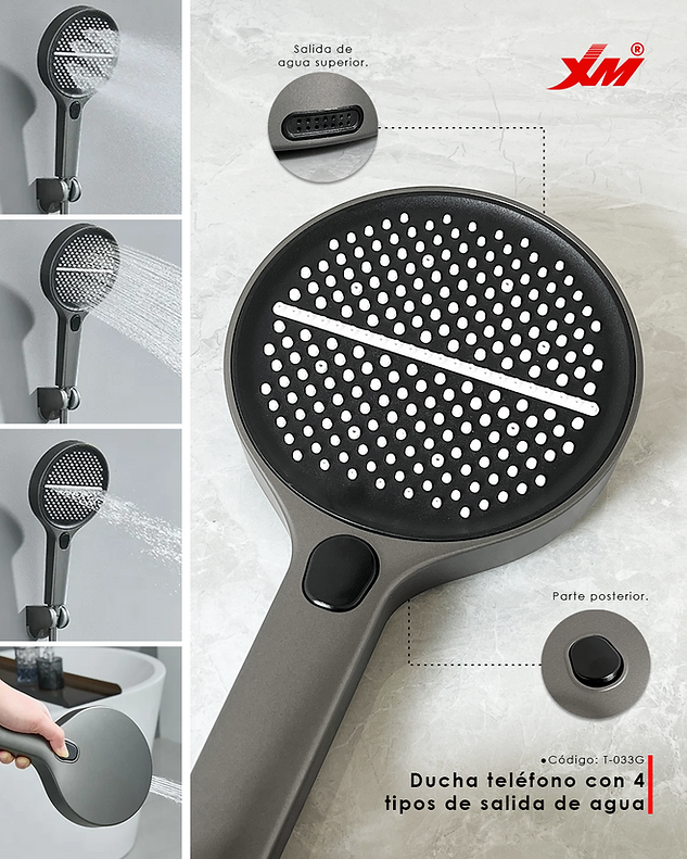 Columna de Ducha Inteligente Gris T-033G Xm Premium