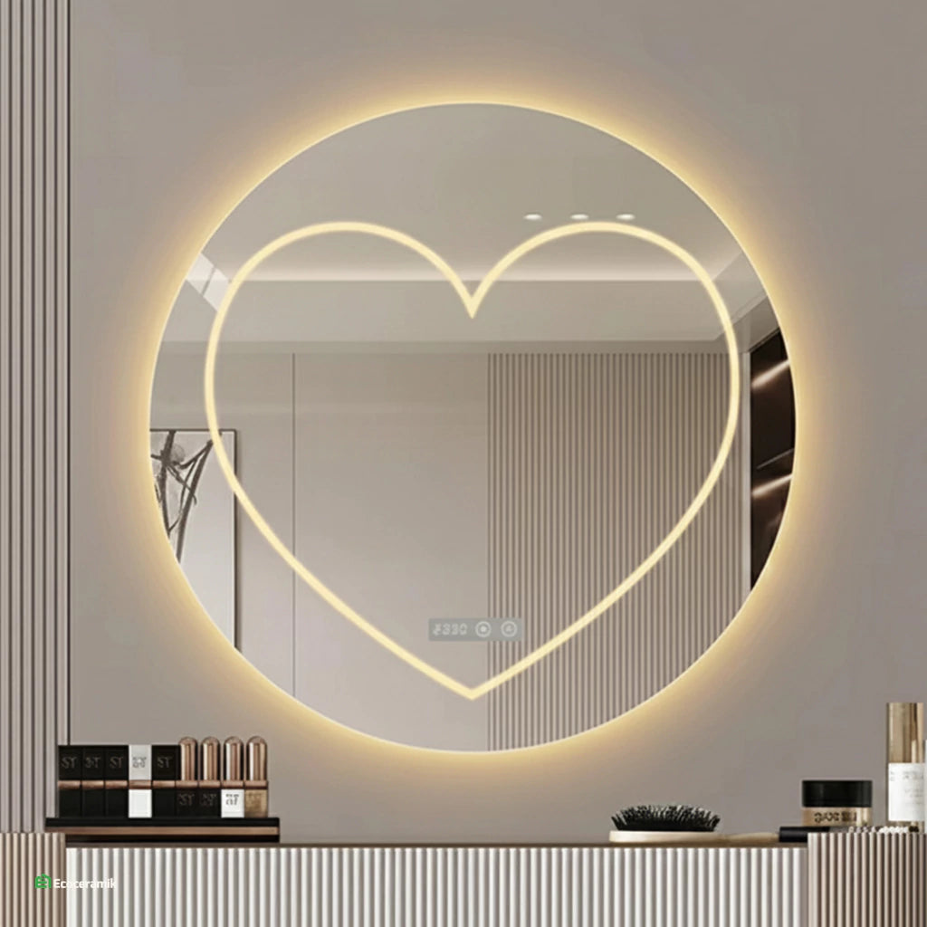 Espejo Corazón Circular 60×60 cm LED Smart – VZA20