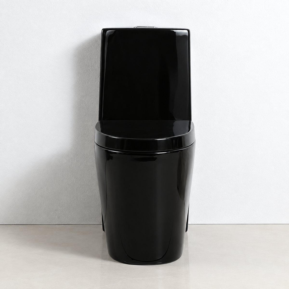 Inodoro One Piece Negro Brillante Minimalista IN8835-01 – XM