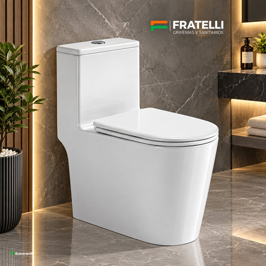 Inodoro One Piece TITAN Blanco – Fratelli Premium