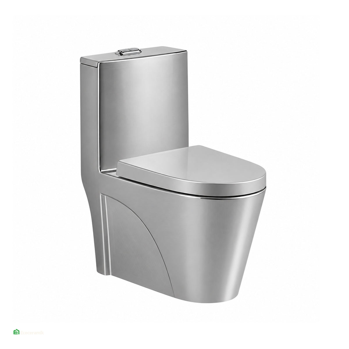 Inodoro One Piece Minimalista Gris Plata | XM N8835P