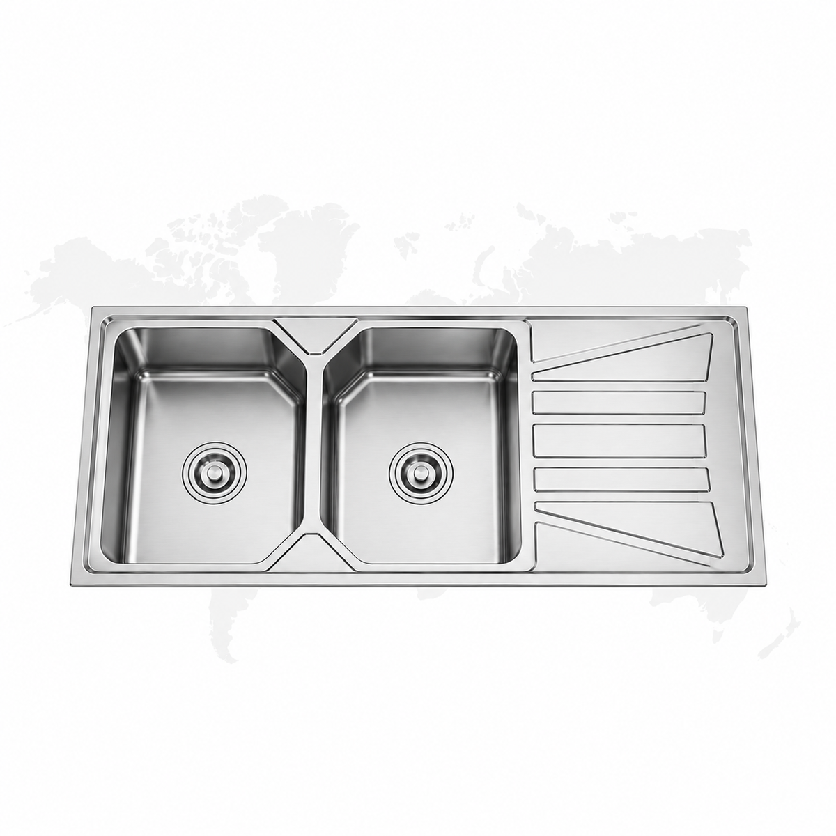 Lavadero de Cocina WDA12050J 120x50 cm 2 Pozas con Escurridero – XM