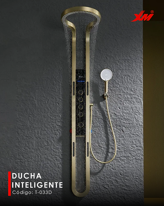 Columna de Ducha Inteligente Dorado T-033D Xm Premium