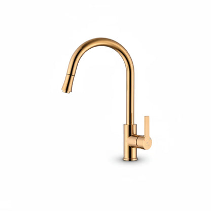 Mezcladora Monocomando para Cocina al Mueble Bronce Gold – Fratelli Premium
