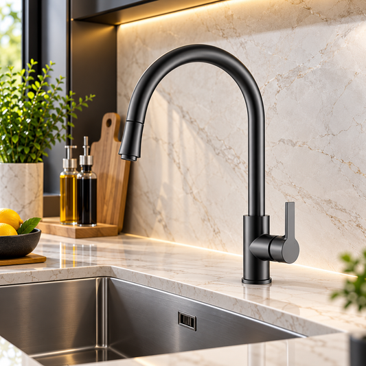 Mezcladora Monocomando para Cocina al Mueble Gun Grey – Fratelli Premium