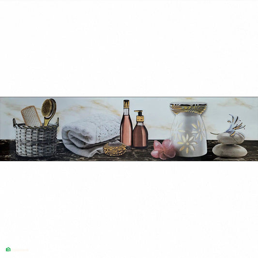 Decorado de Baño Andrea Beige 15 × 60 cm HD
