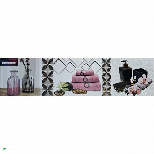 Decorado de Baño Dante Rosa 15 × 60 cm HD