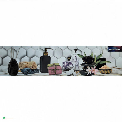 Decorado de Baño Melani Gris 15 × 60 cm HD