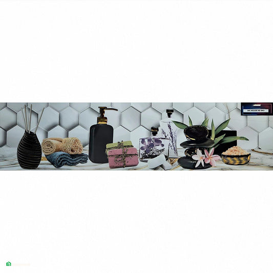 Decorado de Baño Melani Gris 15 × 60 cm HD