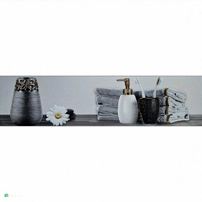 Decorado de Baño Toalla Plata 15 × 60 cm HD