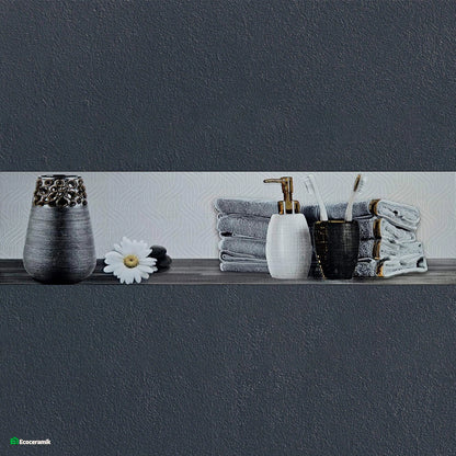 Decorado de Baño Toalla Plata 15 × 60 cm HD