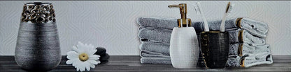 Decorado de Baño Toalla Plata 15 × 60 cm HD