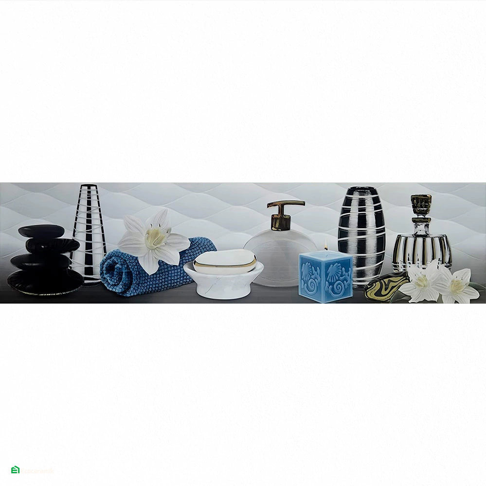Decorado de Baño Toalla Turqueza 15 × 60 cm HD