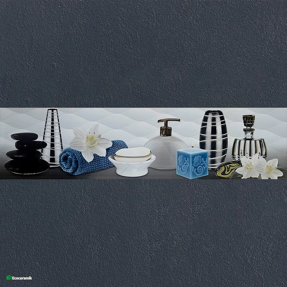 Decorado de Baño Toalla Turqueza 15 × 60 cm HD