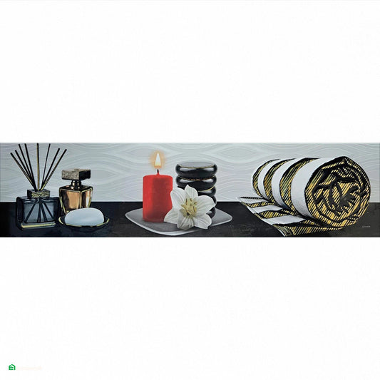 Decorado de Baño Vela Roja 15 × 60 cm HD