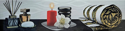 Decorado de Baño Vela Roja 15 × 60 cm HD