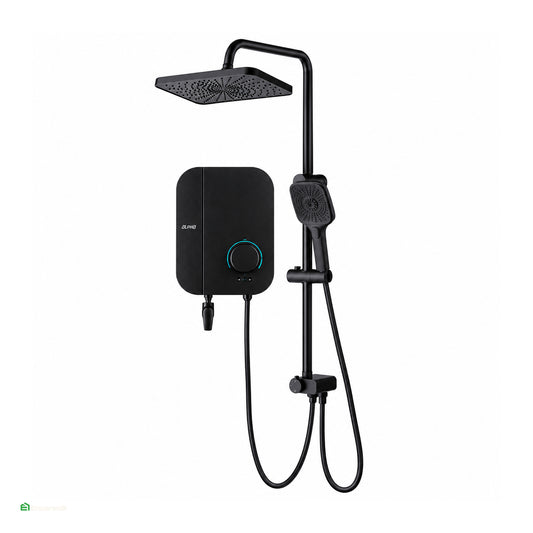 Ducha con Calentador de Agua Instantáneo ALPHA-EAS7 Black Canvas