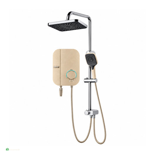 Ducha con Calentador Instantáneo ALPHA-EAS7 Gold Cotton – Fratelli