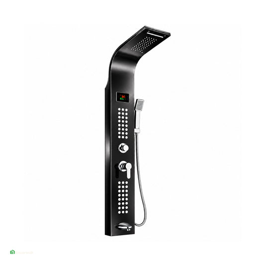 Columna de Ducha Iguazú Black Panel Led - Fratelli Signature