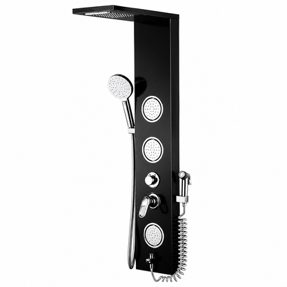 Panel de Ducha 6670SB Black Premium con LED Fratelli