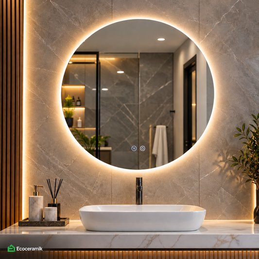 Espejo LED Luna de Plutín MR16-7070 – 70 × 70 cm