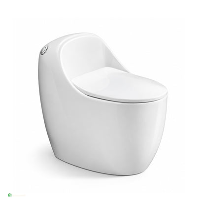 Inodoro One Piece Huevito Afrodita Blanco - Fratelli Premium