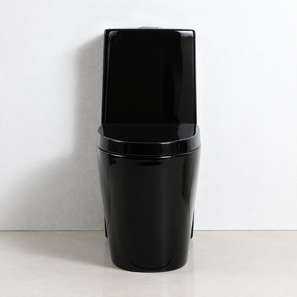 Inodoro One Piece Negro Brillante Minimalista IN8835-01 – XM