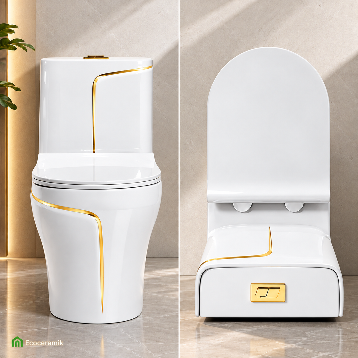 Inododo One Piece Galeón Blanco Gold - Premium