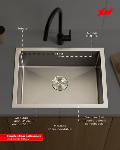 Lavadero de Cocina US-5846LV XM