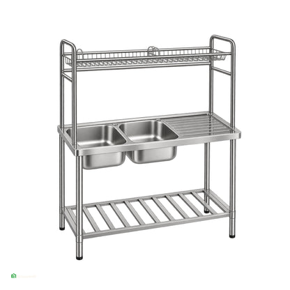Lavatorio de Cocina Doble Poza  SG-12050D11 Xm