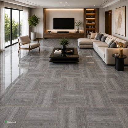 Porcelanato Arce Gris 60x60 cm vitrificado Carving - Premium Caja 1.44m2 / 4 pz