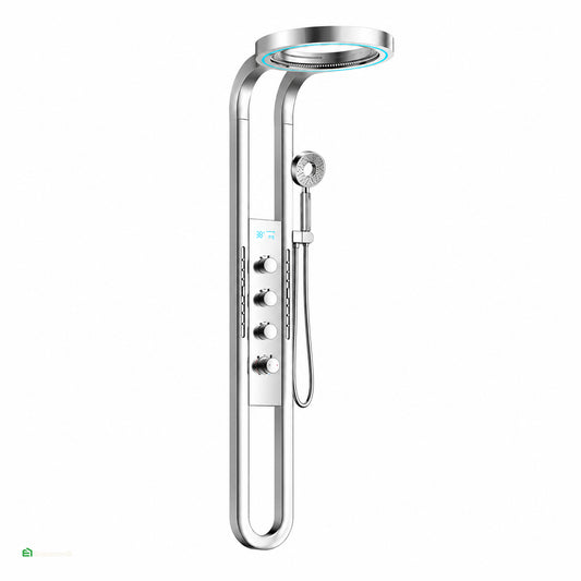 Columna de Ducha Inteligente Quimera Plateado - Fratelli Signature