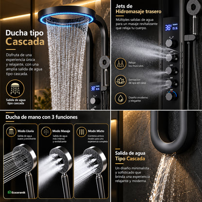 Columna de Ducha Inteligente Quimera Gold - Fratelli Signature