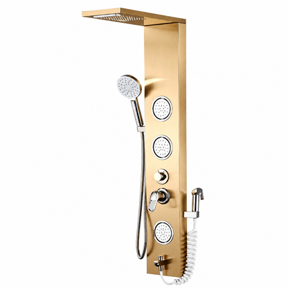 Panel de Ducha 6670SG Gold Premium con LED Fratelli