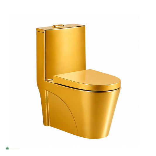 Inodoro One Piece Minimalista Dorado IN8835D XM | 4L/6L